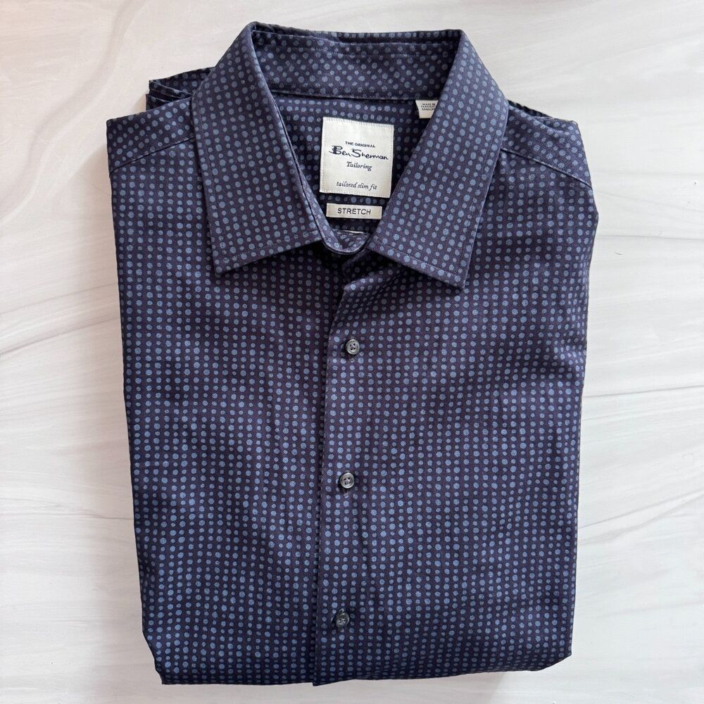 The Original Ben Sherman Tailored Slim Fit Stretch Mod Dress Shirt